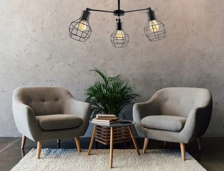 Stropné svietidlo Ben čierne