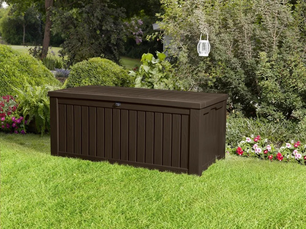 Hnedý záhradný box Rockwood 570 L