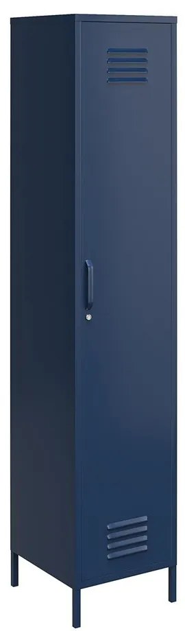 Modrá kovová skrinka 38x185 cm Bradford - Queer Eye