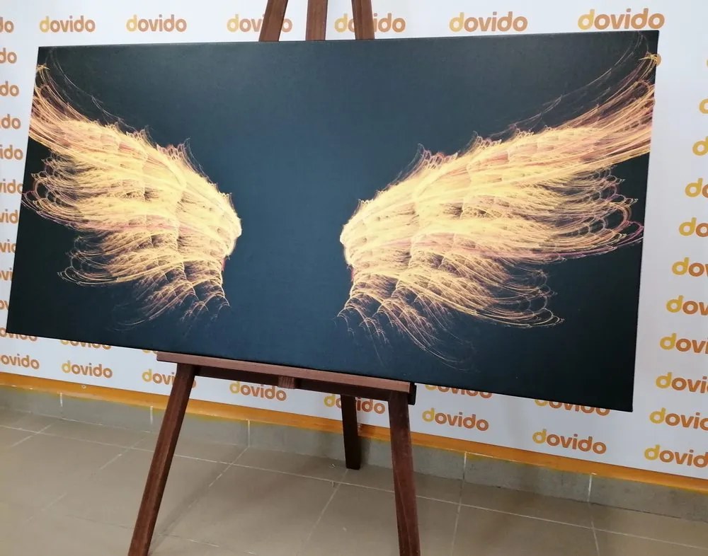 Obraz zlaté anjelské krídla