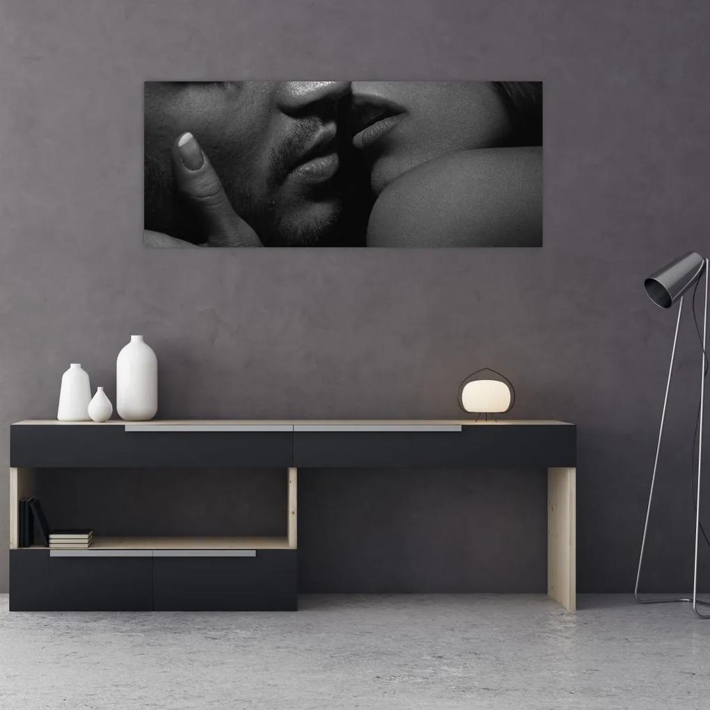 Obraz - Bozk, čiernobiela fotografia (120x50 cm)