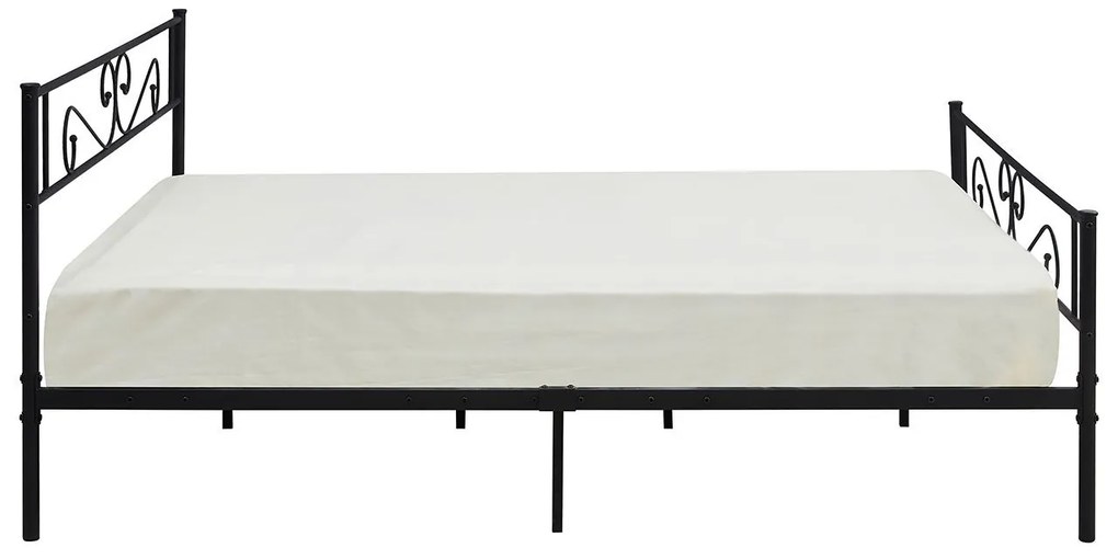 Kovová posteľ Bengrio 0601, Rozmer postele: 160x200, Farby:: čierna