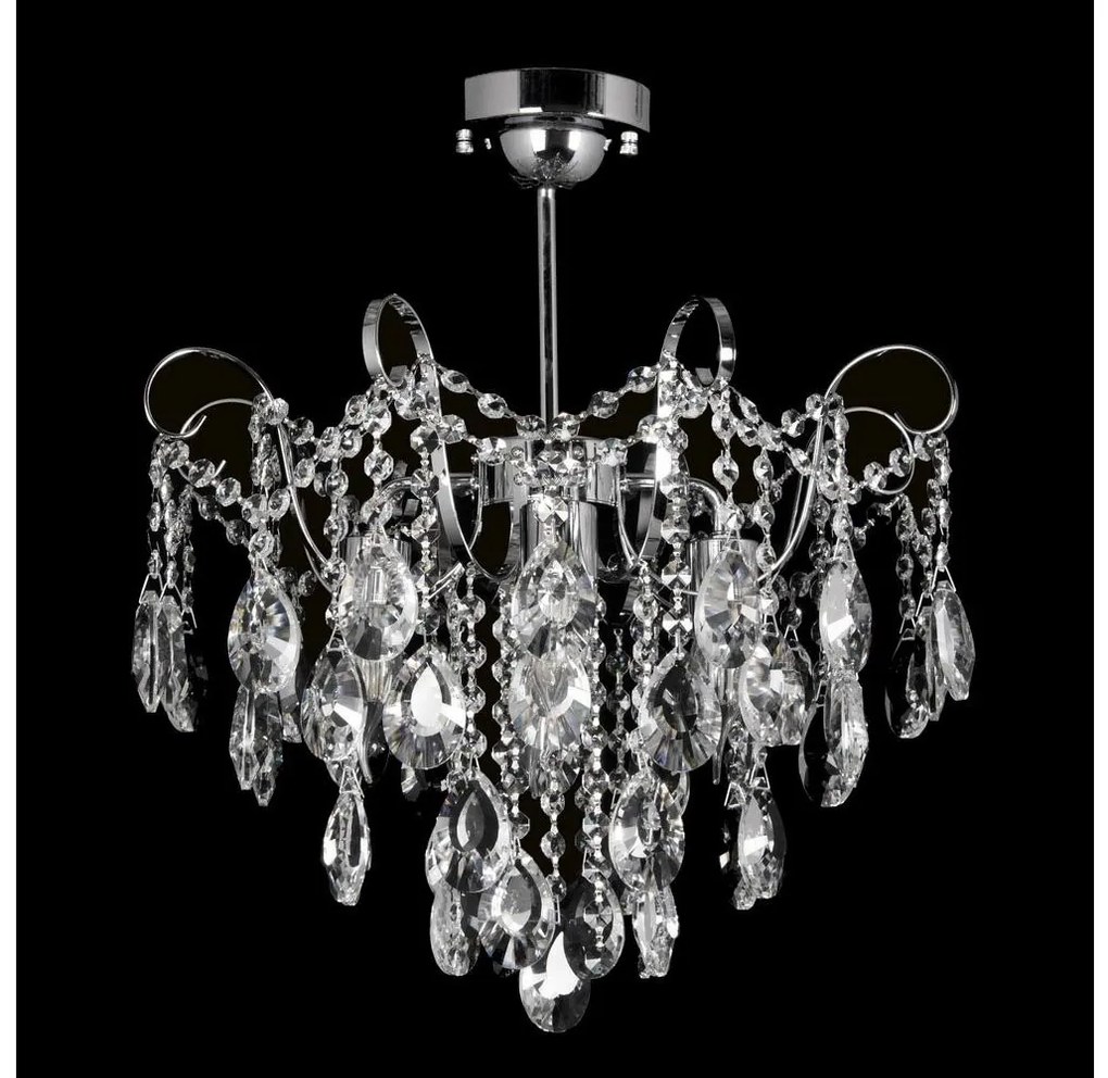 Krištáľový luster na tyči 4xE27/60W/230V