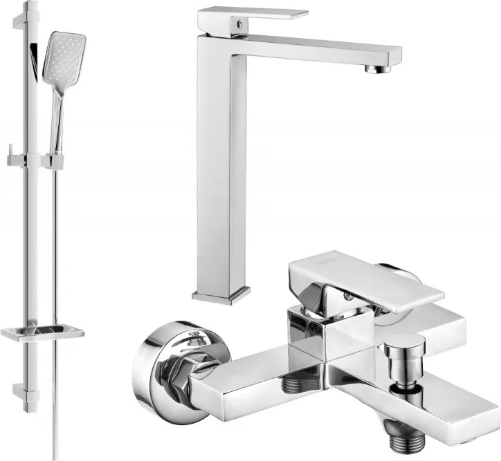 Mexen Uno DQ62 vaňová súprava, chrómová - 71413DQ62-00