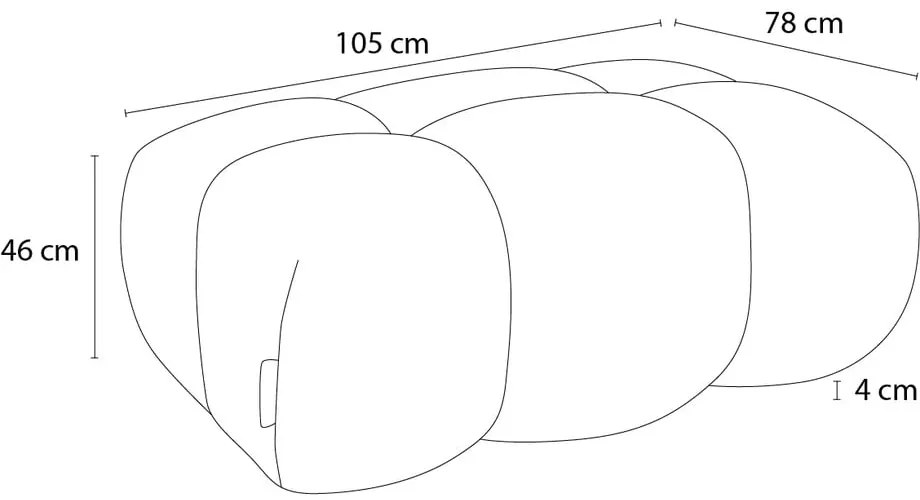 Biela ženilková podnožka Ivane – Bobochic Paris