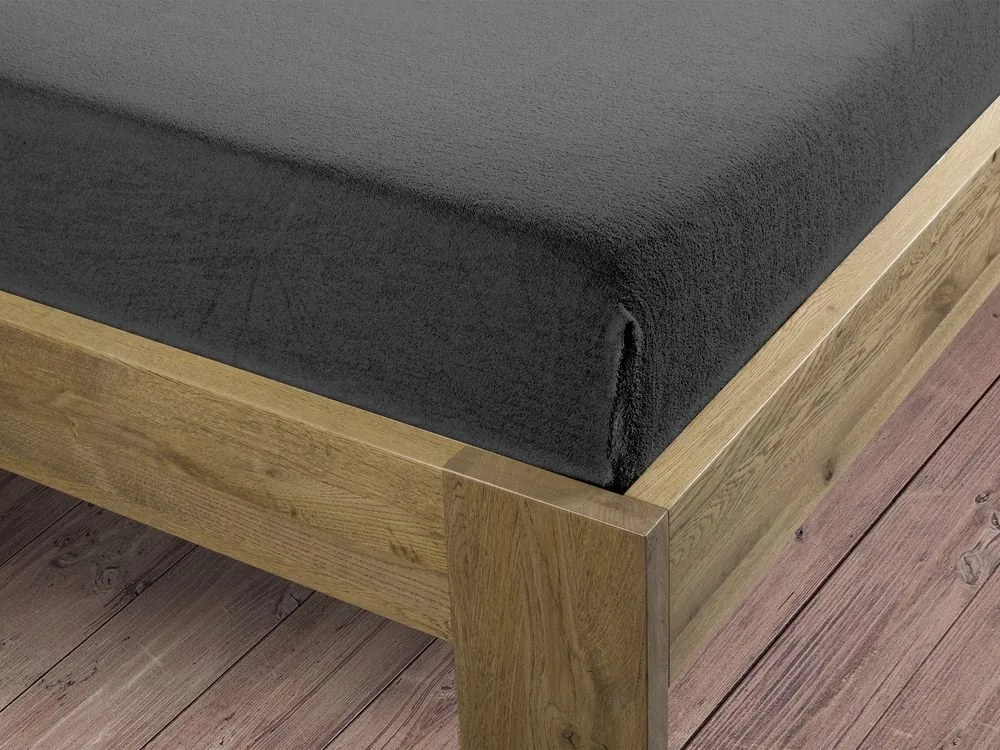 Bierbaum flanelová plachta Grafit - 80-100 x 200 cm