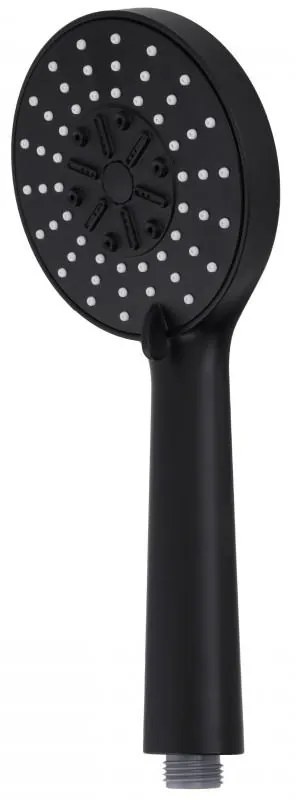 Erga Samba, 5-funkčná ručná sprchová hlavica, čierna matná, ERG-YKA-BP.SAMBA-BLK