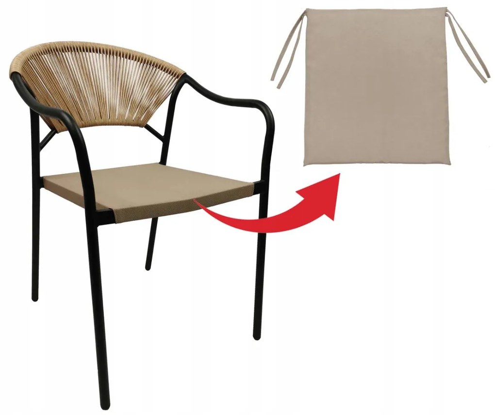 Záhradná stolička PORTO - béžová