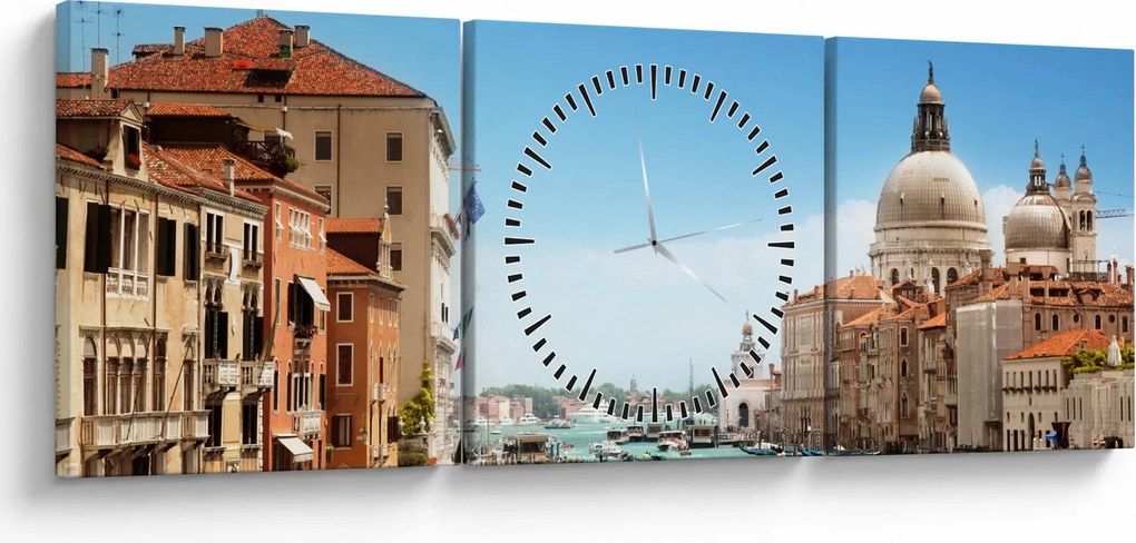Obraz - Venice (s hodinami) (90x30 cm)