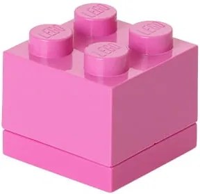 Ružový úložný box LEGO® Mini Box