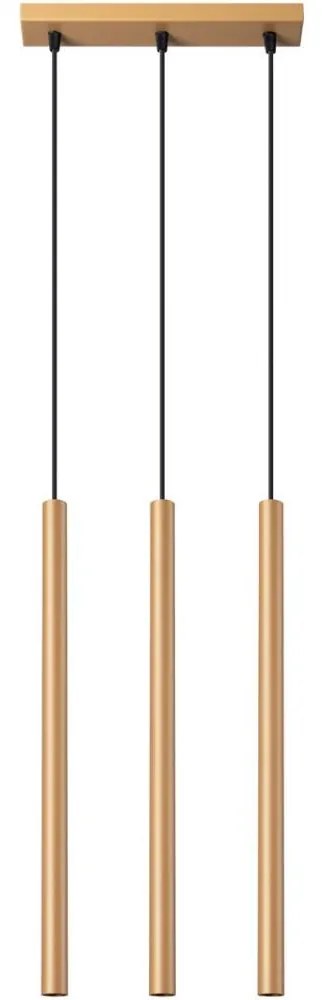 Sollux SL.1171 - Luster na lanku PASTELO 3xG9/8W/230V zlatá
