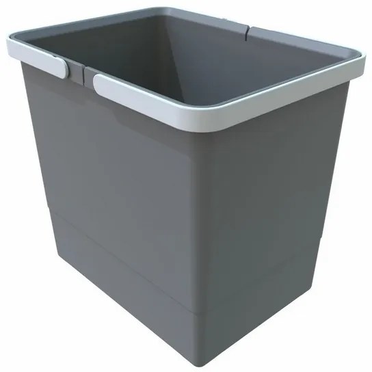 Odpadkový kôš s rukoväťami 15 l, sivá
