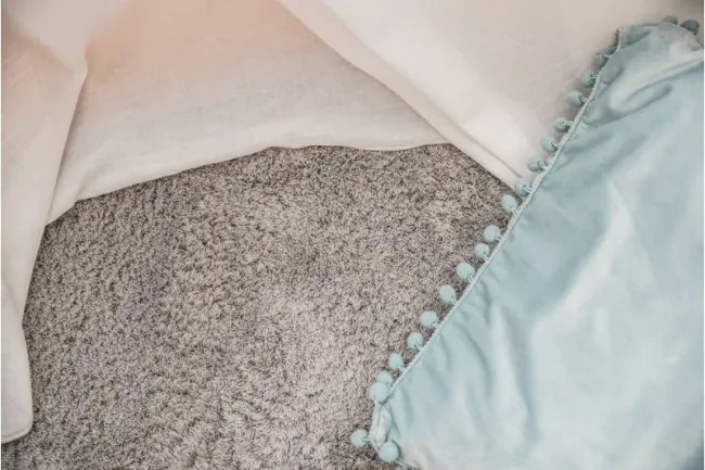 Koberec Micro fiber soft shaggy strieborný