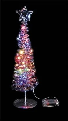 Ledko Vianočný stromček 20 LED, farebný
