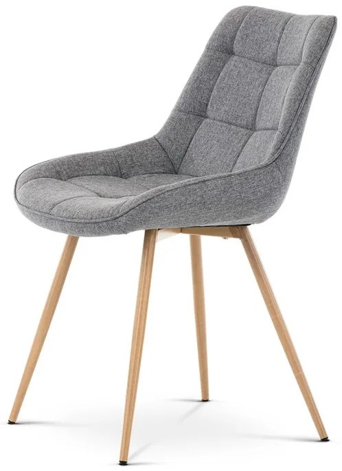 BONTEC Jedálenská stolička, šedá, látka, CT-394 GREY2 Farba: Šedá