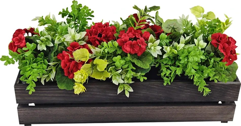 AMADEA Drevený obal s hrantíkom morený, 61,2x19,6x15cm, český výrobok