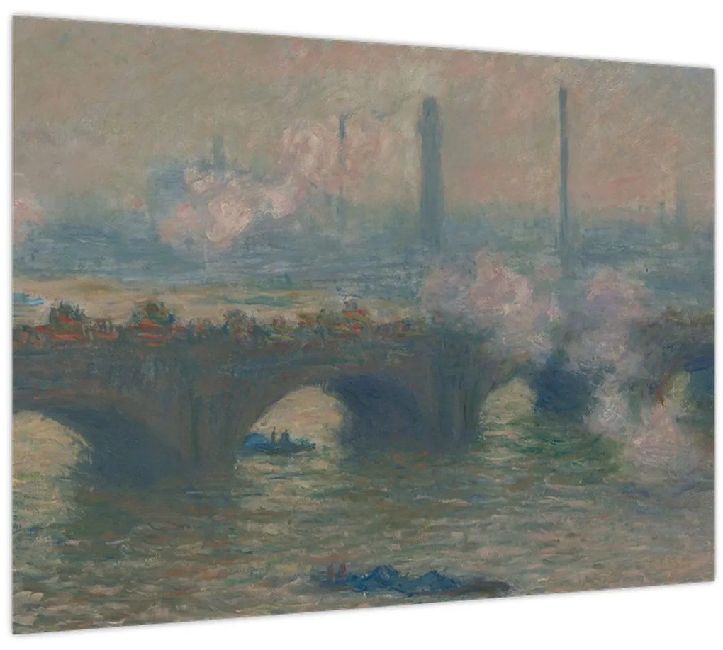 Obraz - Claude Monet, Waterloo Bridge, Gray Day, reprodukcia (70x50 cm)