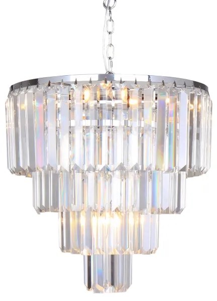 Brilagi - LED Krištáľový luster na reťazi MOZART 5xE14/40W/230V lesklý chróm