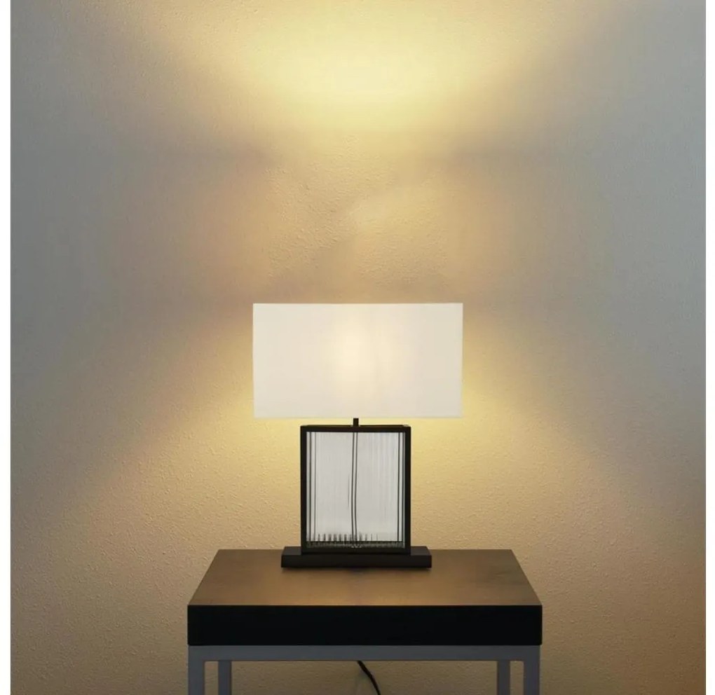 Searchlight EU54210BK - Stolná lampa CLARENDON 1xE27/60W/230V čierna