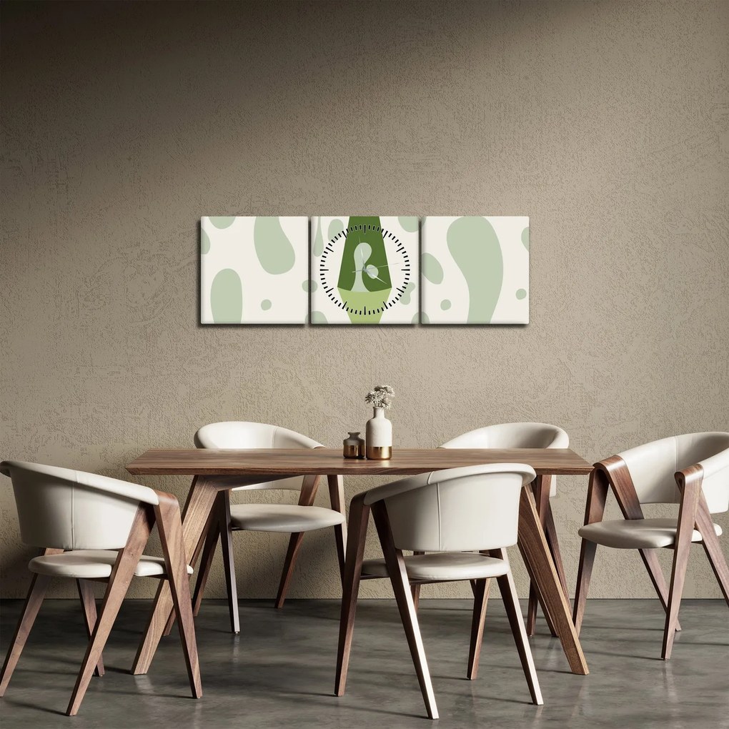 Obraz - Hippies, lávová lampa (s hodinami) (90x30 cm)