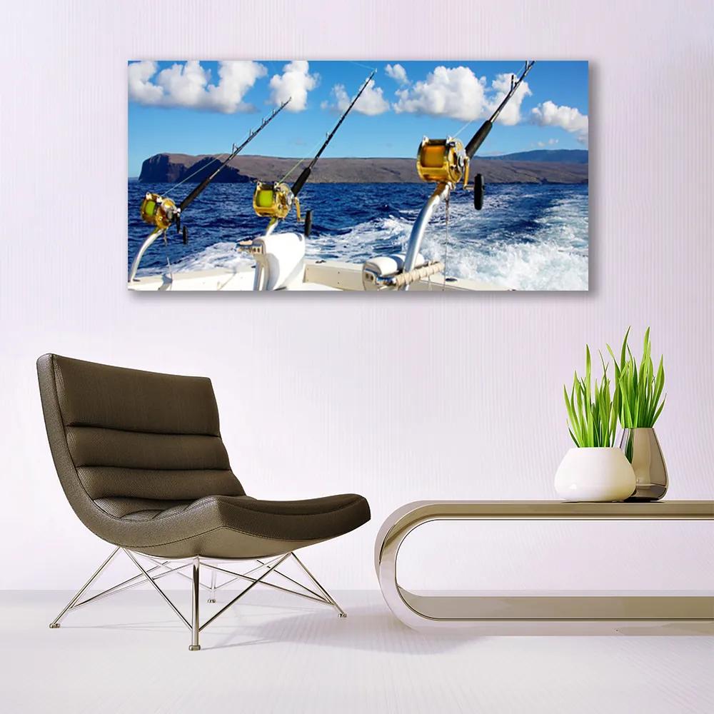 Obraz plexi Rybárčenie more príroda 120x60 cm
