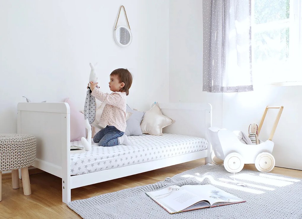 WO Detská postieľka 2v1 Classic Cot Bed 140x70 Variant úložný box: Bez úložného boxu