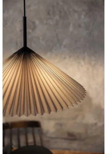 Markslöjd 108709 - Luster na lanku PLISADO 1xE27/40W/230V pr. 50 cm šedá