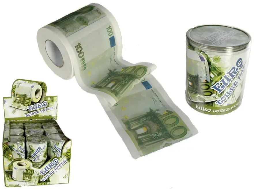 Tentu Global Toaletný papier so 100 € bankovkou