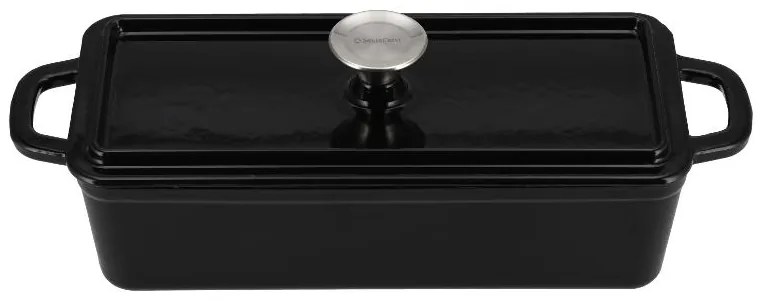 Silvercrest®  Liatinový hrniec/forma na chlieb Premium (obdĺžnikový tvar, čierna)  (100393138)