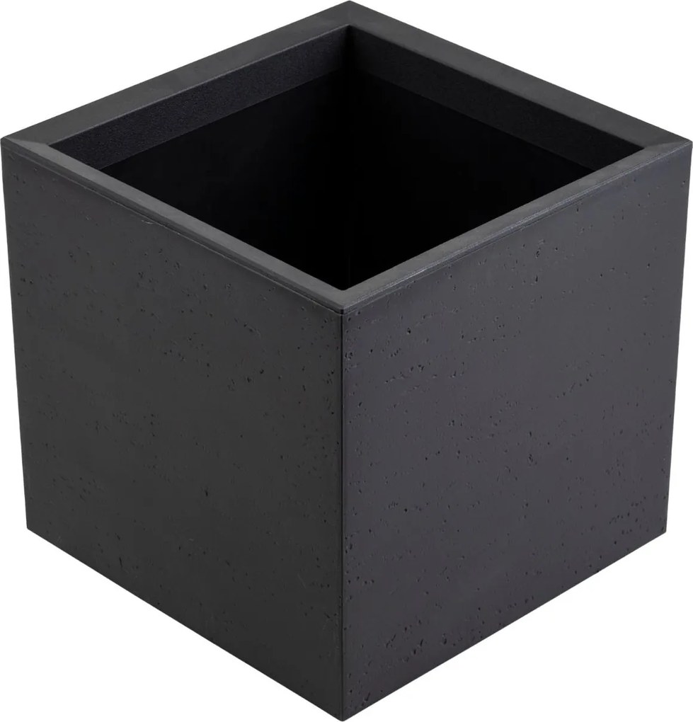 Květináč na kolečkách BETONIQUE 40x40 cm beton černý