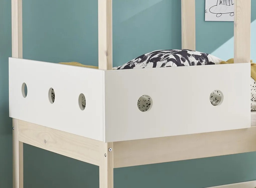 Detská posteľ Cortino 90x200 cm, domeček se stříškou