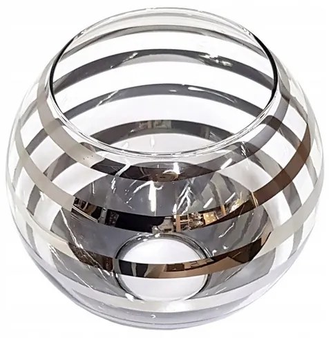 BERGE Sklenená LED závesná lampa Beam 2xE27 - okrúhle horizontálne pruhy