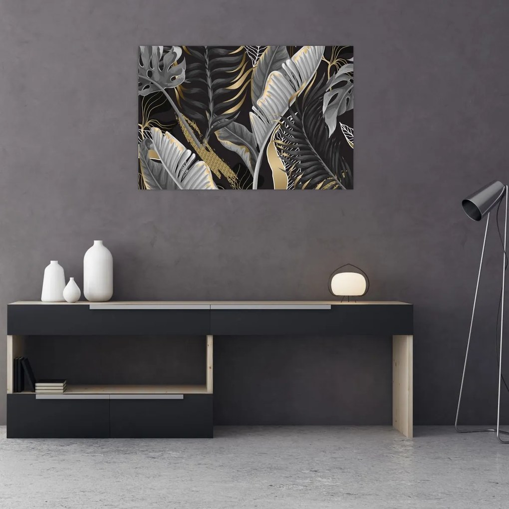 Obraz - Zlatá džungľa (90x60 cm)