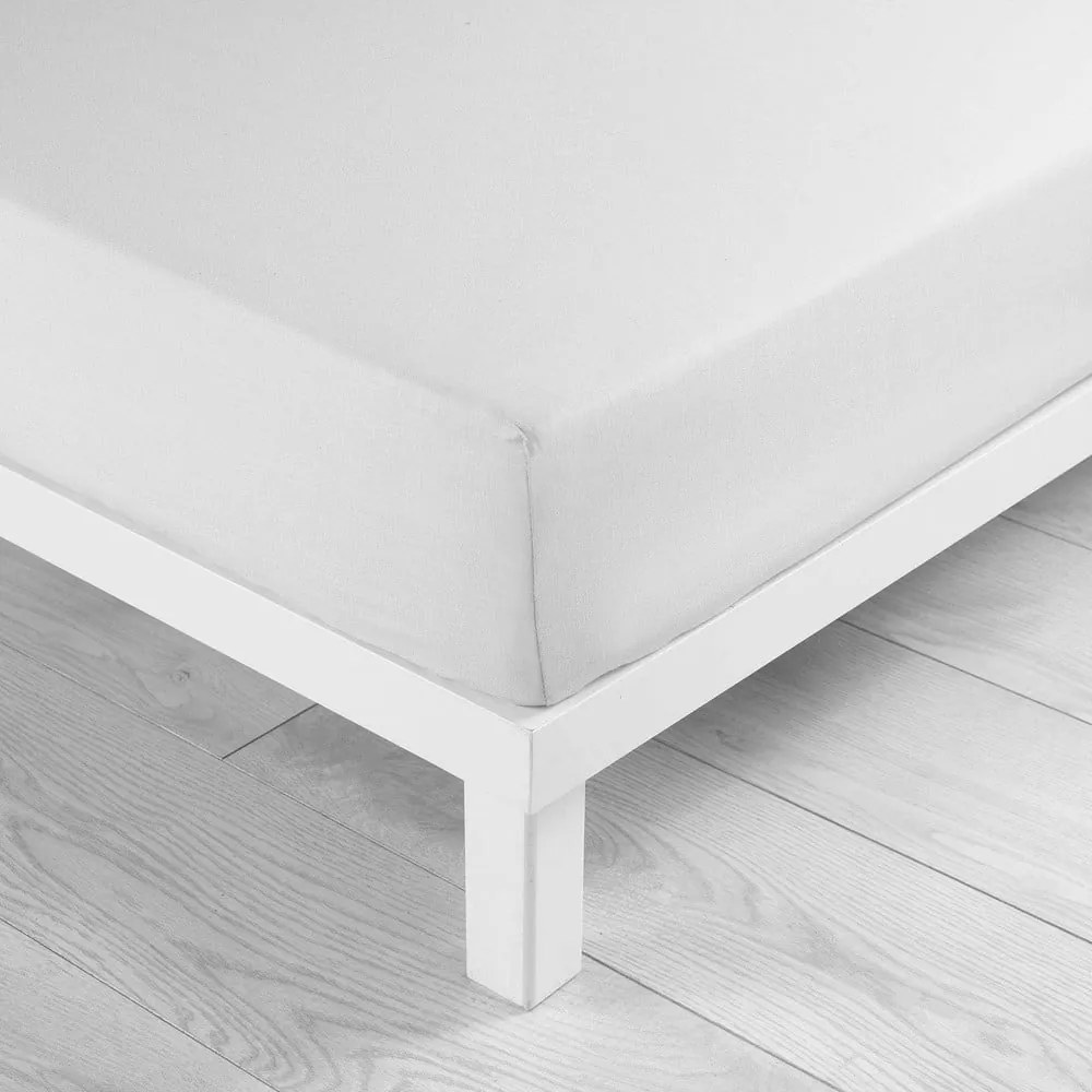 Biela napínacia plachta z mikrovlákna 140x190 cm Oscar – douceur d'intérieur