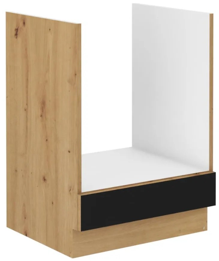 Skrinka do kuchyne Modena 60dg bb čierny/dub artisan