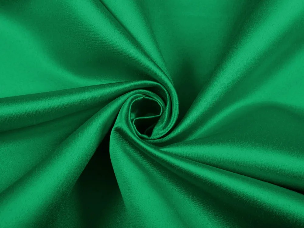 Biante Saténový behúň na stôl polyesterový Satén LUX-028 Írska zelená 35x120 cm