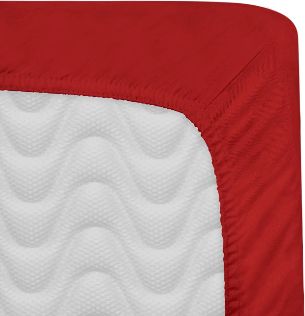 SATÉNOVÉ PRESTIERADLO 029 90X200 CM ČERVENÉ