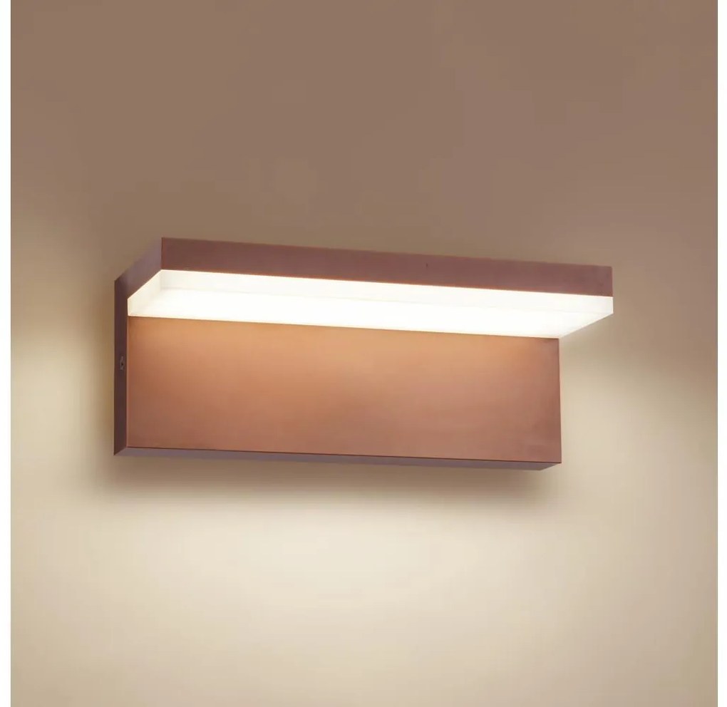 Brilagi - vonkajšie nástenné LED svietidlo TESSI LED/10W/230V hnedé IP54