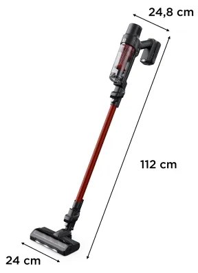 Rowenta - tyčový vysávač 2v1 X-PERT ANIMAL 140W/18V červený