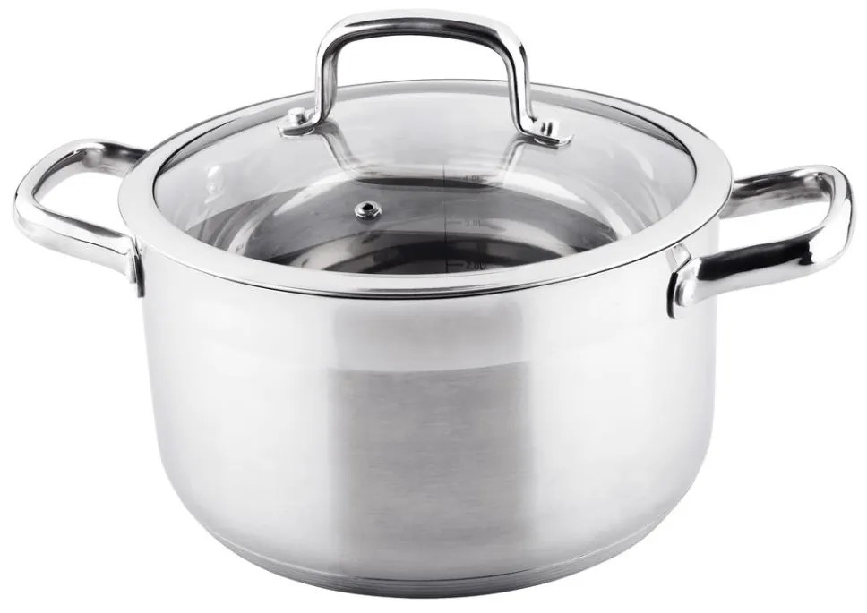 Lamart - Hrniec s pokrievkou 24 cm nerez