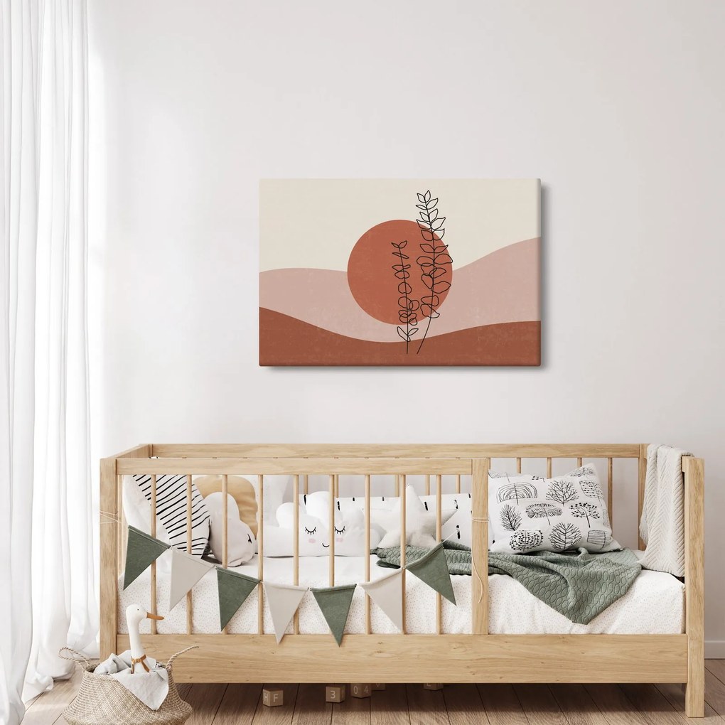 Obraz - Boho listy N⁰1 (90x60 cm)