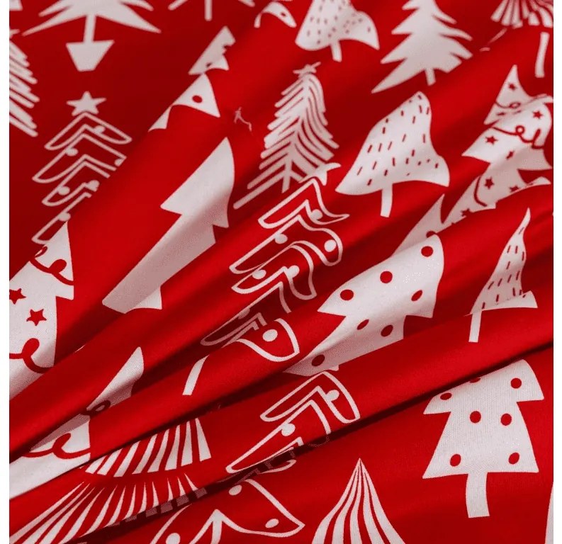 Plachta a obliečka na vankúš CHRISTMAS TREES Rozmer: 50 x 70 cm | 140 x 240 cm