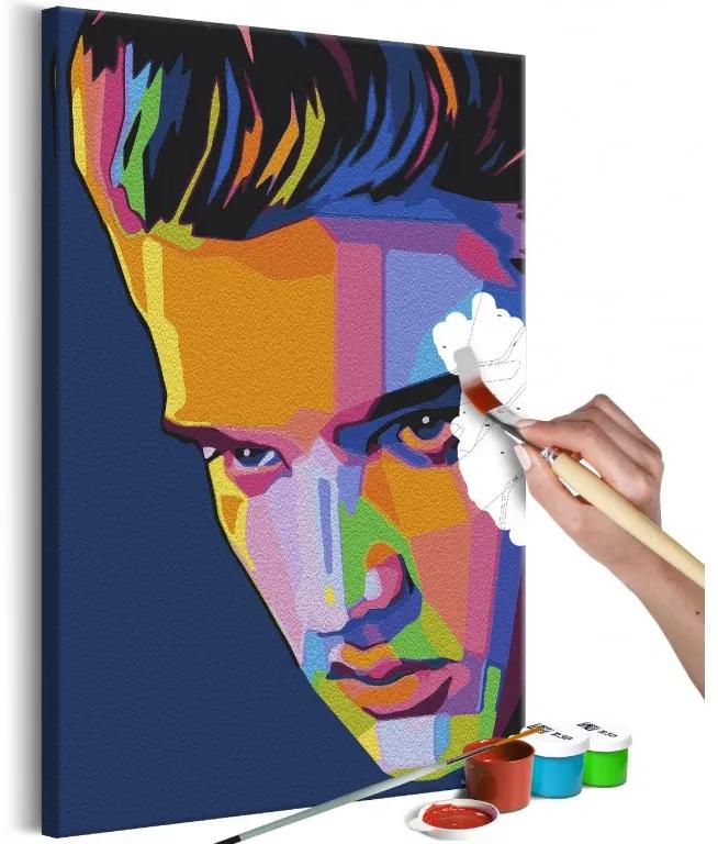 Obraz - maľovaný podľa čísel Colourful Elvis