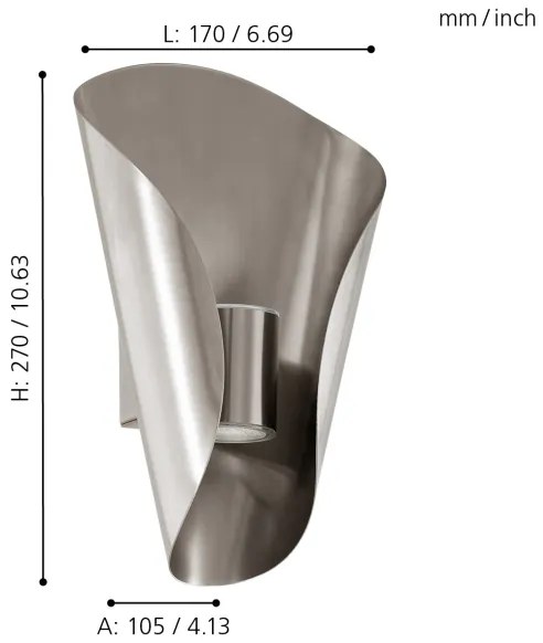 Eglo 94779 - LED Vonkajšie svietidlo BOSARO 2xLED/2,5W/230V IP44