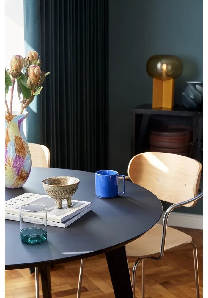 Oranžová stolová lampa so skleneným tienidlom (výška 36 cm) Podium – Hübsch