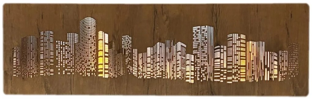 Podsvietený obraz Mrakodrapy