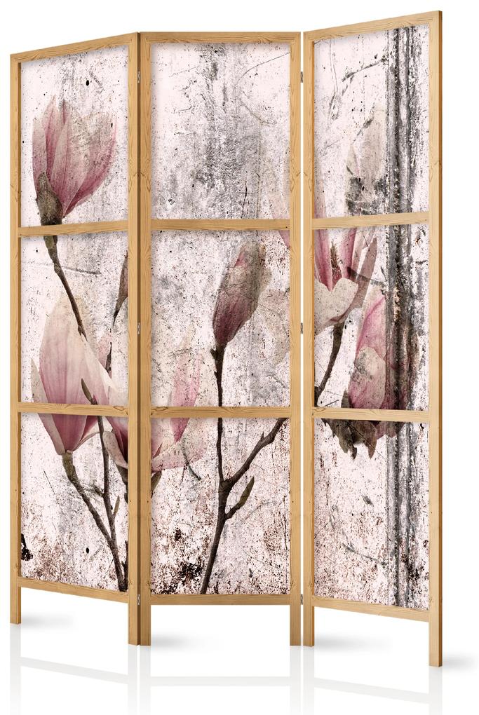 Artgeist Japonský paraván - Vintage Magnolias I Veľkosť: 135x161