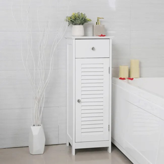 Kúpeľňová skrinka biela AUK-E1143 WT