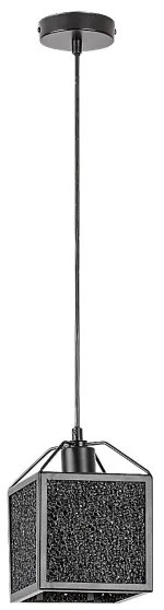 Rabalux 72217 - Luster na lanku SAMILO 1xE27/40W/230V čierna
