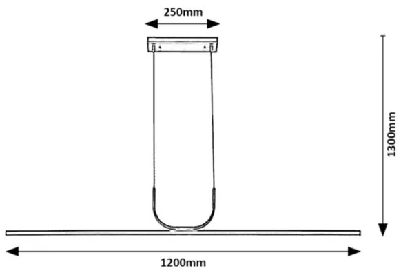 Rabalux 72129 - LED Luster na lanku ELIA LED/25W/230V 3000K chróm